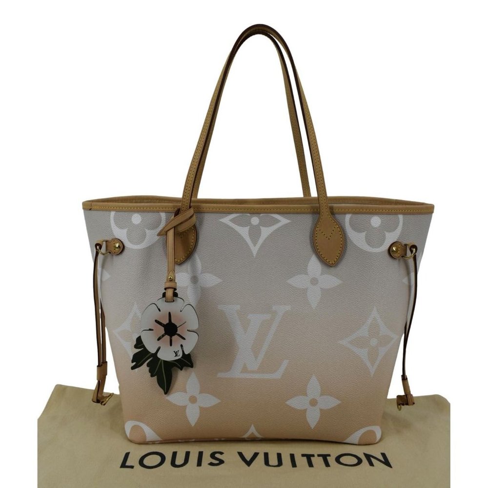 LOUIS VUITTON Neverfull MM By The Pool Monogram Giant Tote Bag Brume - Picture 3 of 13